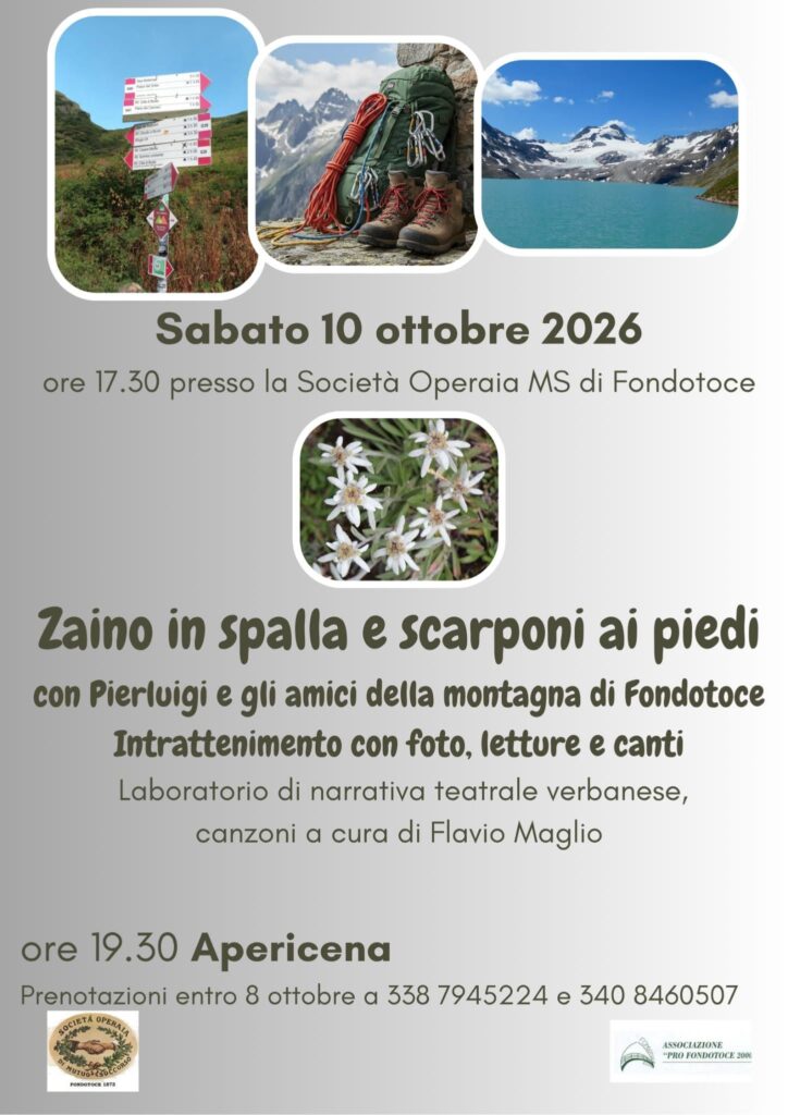 Festa del bass Zaino in spalla